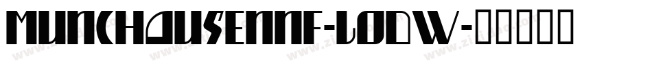 MunchausenNf-LOdW字体转换