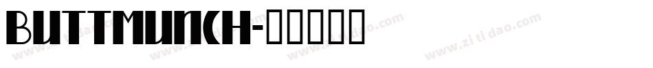buttmunch字体转换