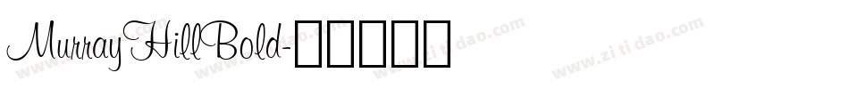 MurrayHillBold字体转换
