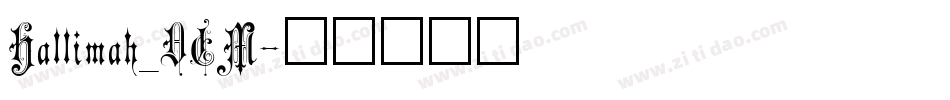 Hallimah_DEM字体转换