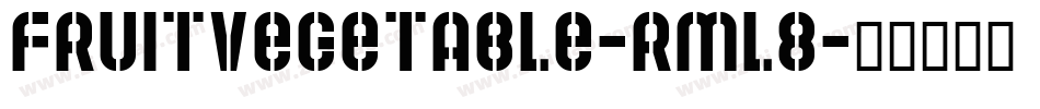 FruitVegetable-rml8字体转换