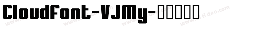 Cloudfont-VJMy字体转换