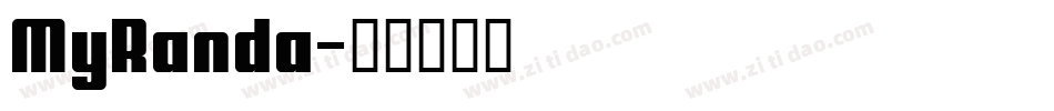 MyRanda字体转换
