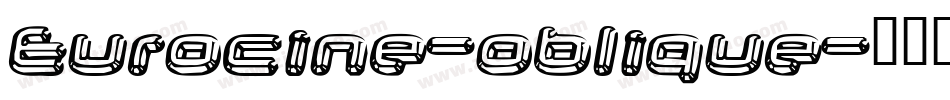 Eurocine-oblique字体转换