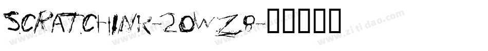 ScratchInk-2OWz8字体转换