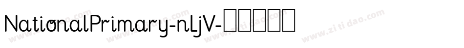 NationalPrimary-nLjV字体转换