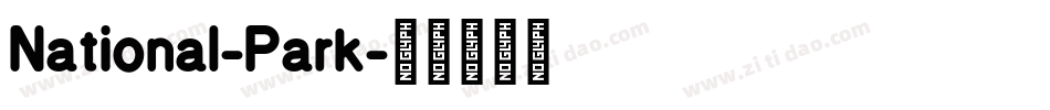 National-Park字体转换