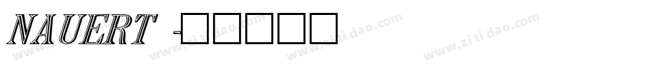 NAUERT__字体转换