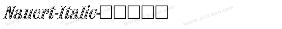 Nauert-Italic字体转换