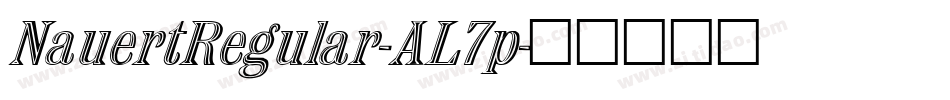 NauertRegular-AL7p字体转换