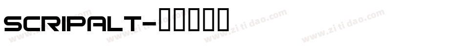 SCRIPALT字体转换