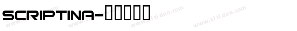 Scriptina字体转换