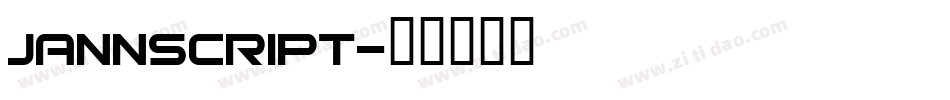 jannscript字体转换
