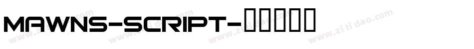 mawns_script字体转换