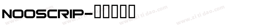 nooscrip字体转换