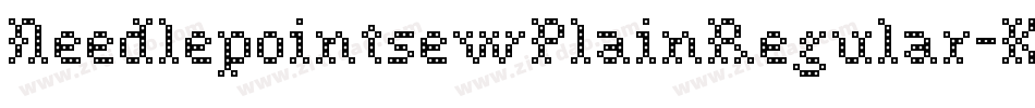 NeedlepointsewPlainRegular-KO3l字体转换