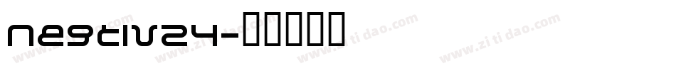 Negtiv24字体转换