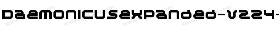 Daemonicusexpanded-vz24字体转换
