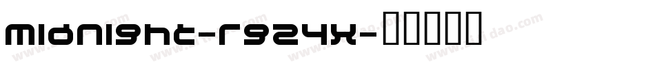 Midnight-rg24x字体转换