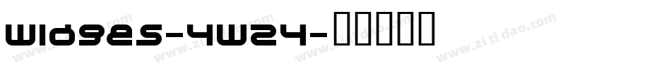 Widges-4w24字体转换