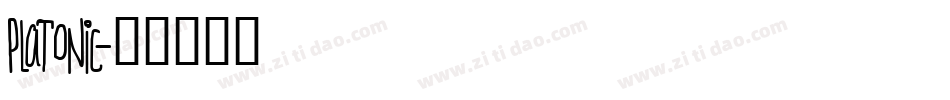 PLATONIC字体转换