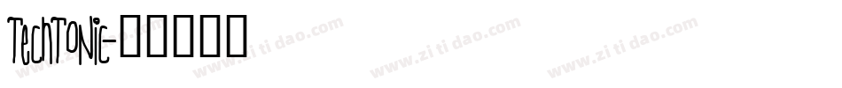 Techtonic字体转换