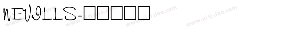 NEVILLS字体转换