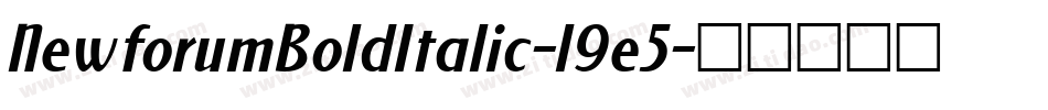 NewforumBoldItalic-l9e5字体转换 NewforumBoldItalic-l9e5字体转换
