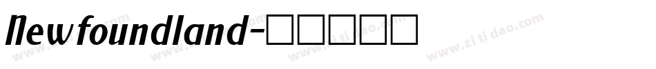 Newfoundland字体转换