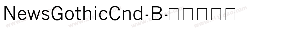 NewsGothicCnd-B字体转换