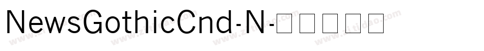NewsGothicCnd-N字体转换