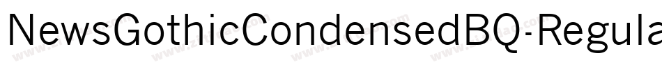 NewsGothicCondensedBQ-Regular字体转换