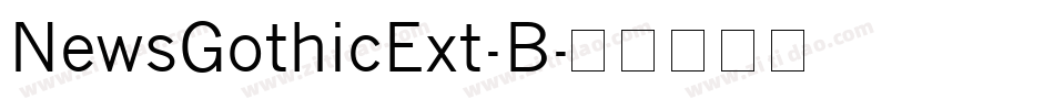 NewsGothicExt-B字体转换