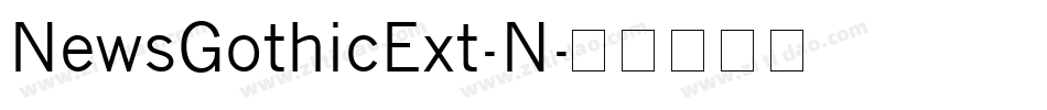 NewsGothicExt-N字体转换