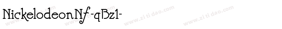 NickelodeonNf-qBz1字体转换