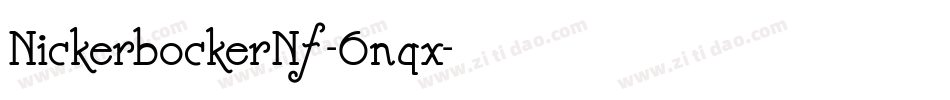 NickerbockerNf-6nqx字体转换