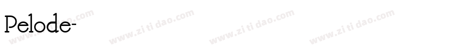 Pelode字体转换