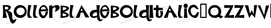 RollerBladeBoldItalic-qZZwV字体转换