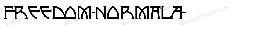 FreeDom-NormalA字体转换
