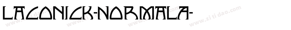 Laconick-NormalA字体转换