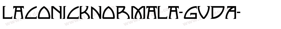 LaconickNormala-GvdA字体转换