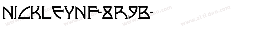 NickleyNf-8R9B字体转换