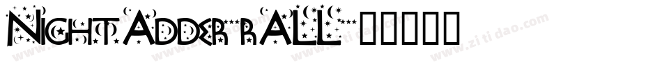 NightAdder-rALL字体转换