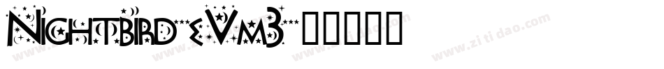 Nightbird-eVm3字体转换
