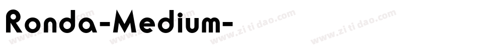 Ronda-Medium字体转换