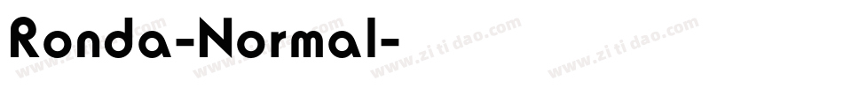 Ronda-Normal字体转换