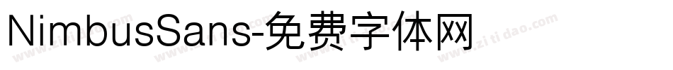 NimbusSans字体转换