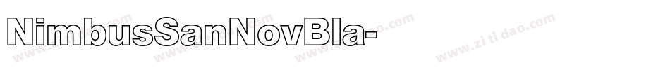 NimbusSanNovBla字体转换