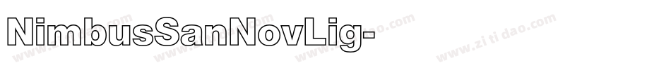 NimbusSanNovLig字体转换