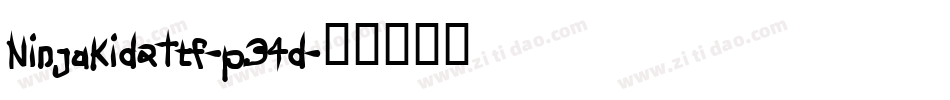 NinjaKid2Ttf-p34d字体转换
